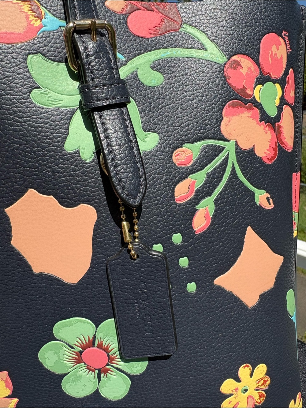 COACH Mollie Tote Bag With Dreamy Land Floral Print C8215 - Picture 4 of 12